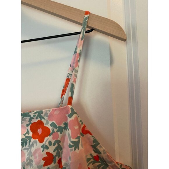 Free Assembly Women's Floral Tiered Midi Dress with Tie Back Size XXL - Picture 12 of 15